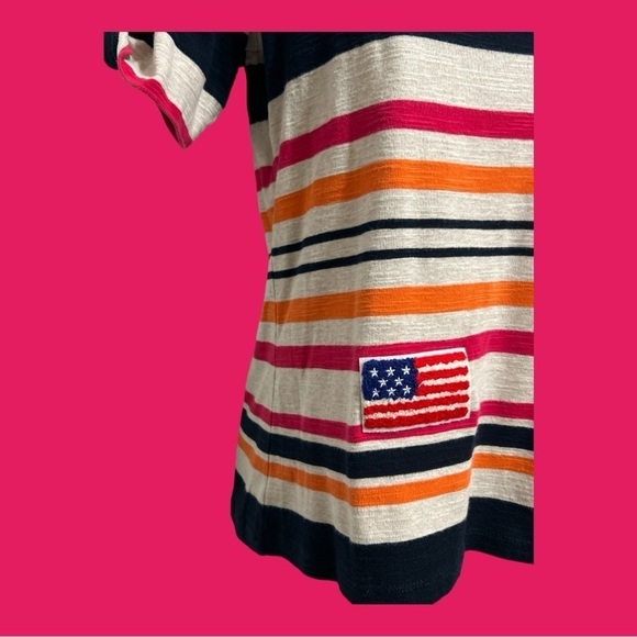Ships Ahoy No Brand Nautical Striped Short Sleeve Sweater Multi Color M? - Picture 4 of 6